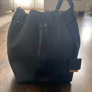Kenneth Cole leather bucket bag